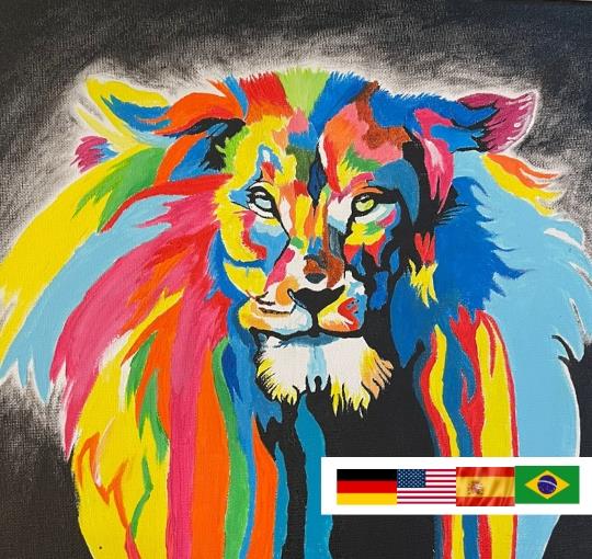 images Paint POP Lion Acrylic
