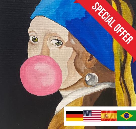 images PAINT Vermeer Girl with a Pearl Earring  (Summer offer)