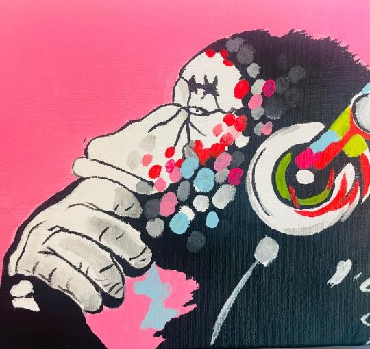 images Paint like BankSy - Dj Monkey 