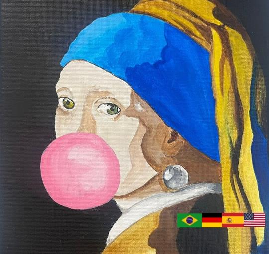 images ACRYLIC PAINT - Girl with the pearl earring